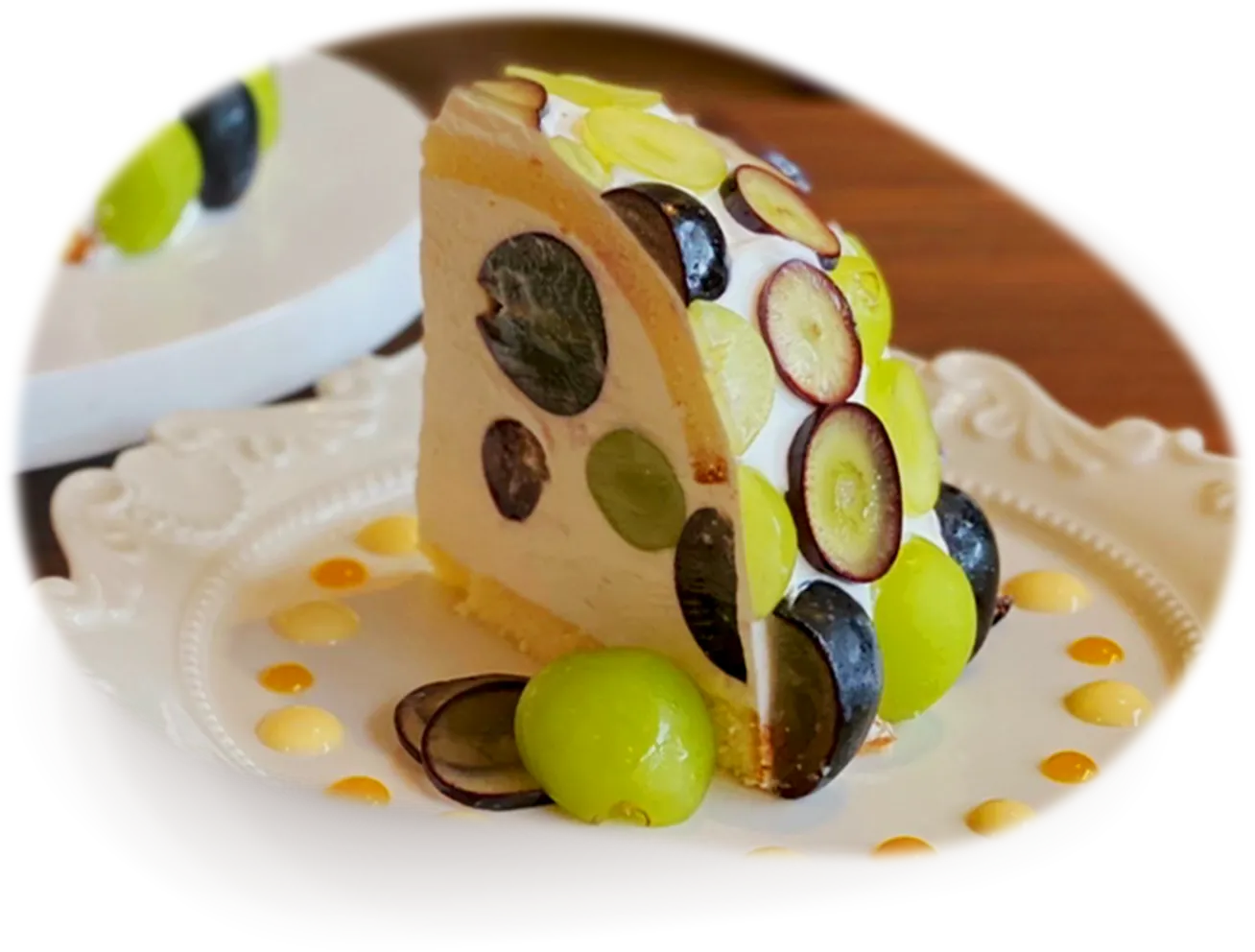 2種のブドウのズコットケーキ