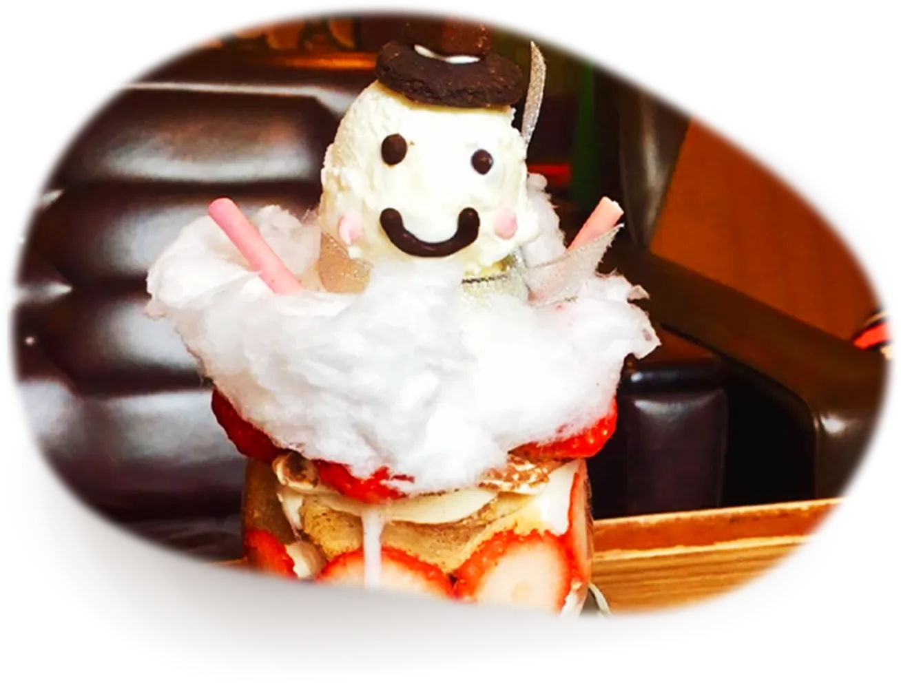 雪だるまパフェ